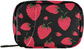 Strawberry Fruit Pill Box 7 Day Pill Case Travel Pill Organizer Bag Container for Medicine with Zipper Portable Weekly Case Compact Size for Medicine, Vitamin, Supplement