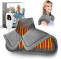 Heating Pad for Neck and Shoulders, 2lb Weighted Electric Neck Heating Pad for Back Pain Relief 10 Heat Settings 3 Timers Auto Off Birthday Christmas Gifts for Women Mom Men Dad