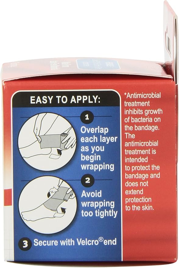 MUELLER Sports Medicine Elastic Bandage, All-Purpose Support Wrap, Self Adhesive Bandage Wrap, Athletic Compression Sleeve for Injuries and Pain Relief, Beige