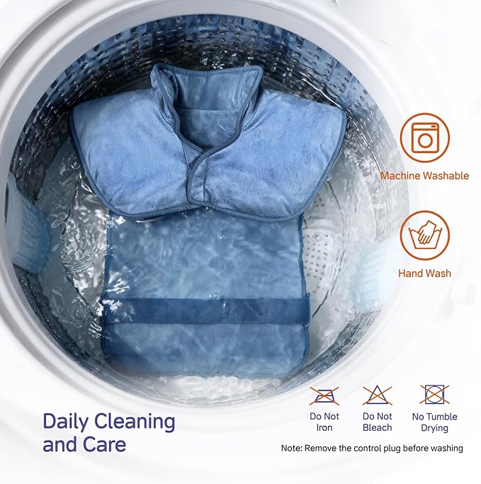 Large Heating Pad for Back Neck Shoulders, Electric Heating Pad for Back Pain Relief, 6 Heat Settings & 4 Timers 24"x33" Weighted Design, Christmas Birthday Gifts for Women Men Mom Dad