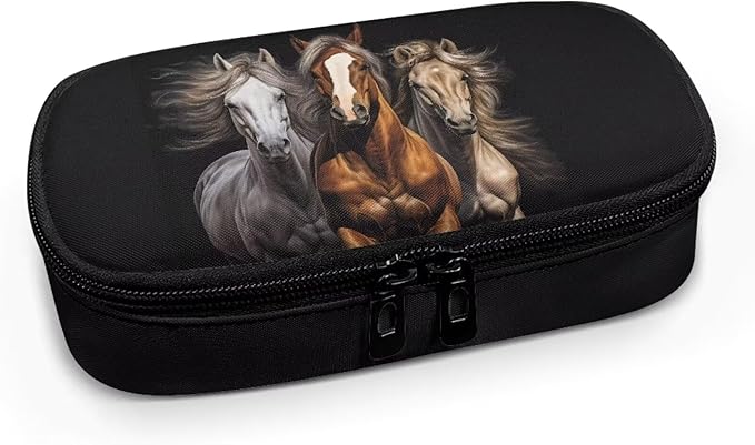 Black Horse Insulin Cooler Travel Case Insulated Diabetic Medication Organizer Carrying Bag with Extra Pouch for Insulin Pen and Other Diabetic Supplies, Blood Glucose Monitors