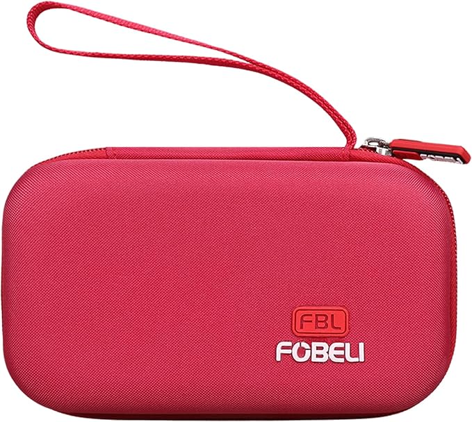 FBLFOBELI Hard Travel Case for NuFACE MINI+ Starter Kit, Hunvva EP-300 Mini Microcurrent Facial Device (Case Only) (Rose Red)