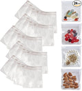 Smooth Trip Pill Bags for Travel - 24 Reusable Certified Food Grade Zip Top Pill Pouches for Medicine, Vitamins, Snacks and Accessories - Larger 3.25 x 3.5" Size