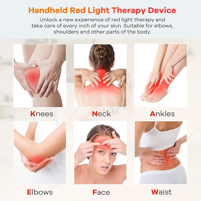 Red Light Therapy Flashlight for Pain Relief – Portable Infrared & Near Infrared Light Therapy Device for Joint, Muscle, Body & Face Inflammation, 3 Wavelengths, 4 Professional Combinations
