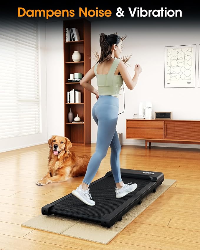 Treadmill Walking Pad Mat for Carpet, for Hardwood Floors, 68x24 Mat for Under Treadmill/Walking pad/Bike on Carpet, 1/4" Thick Exercise Equipment Mat, No Slip, Noise Shock Absorption (Beige)