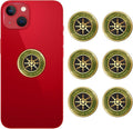 6 Pcs Protection Cell Phone Stickers 99% Effective Protector Cell & Smart Phones/Laptops/Tablets/TV/Monitors - All Devices Brown Cyan, JA-04