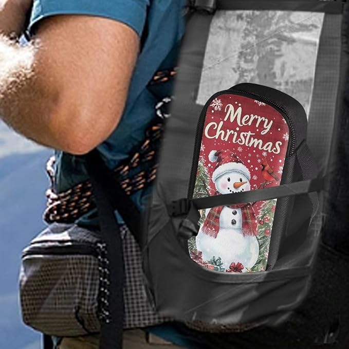Christmas Snowman Red Bird Diabetic Supplies Bag Insulin Cooler Case Insulated Diabetic Medication Carrying Bag for Insulin Pen, Test Strips, Lancets, Needles, Christmas Decor & Gifts