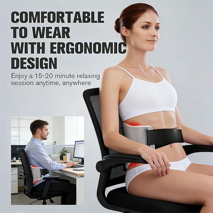 Portable Red Light Belt for Body, LED Light Wrap for Back Shoulder Waist, Supports Muscle Relaxation and Comfort, Gift for Men Women