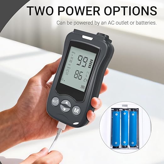 Handheld Fingertip Pulse Oximeter Medical Grade Pediatric Wrap Probe for Baby Kids Spot Checking Black Continuous Pulse Oximeter Adult Tracking Fast Accurate SpO2 Pulse Rate Respiration Rate Customizable Audio Visual Alarm