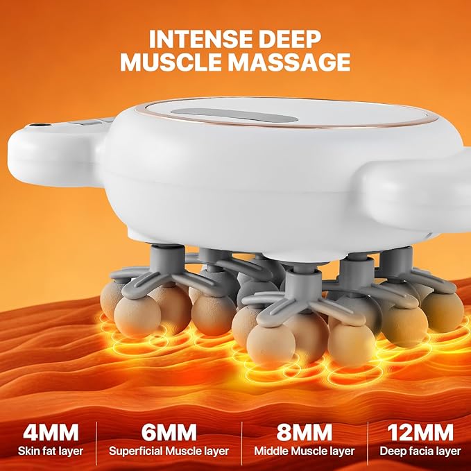 22 Head Massage Gun Deep Tissue Percussion Massager for Pain Relief