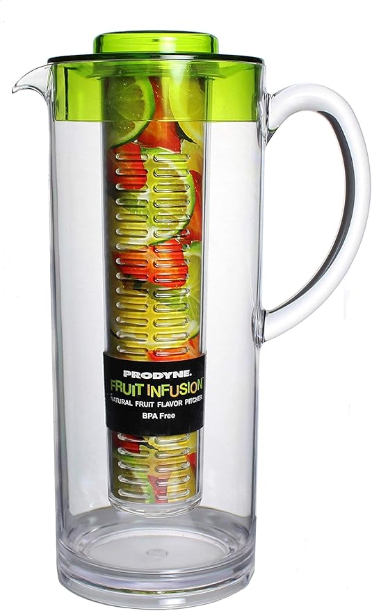 Prodyne Trim Fruit Infusion Pitcher, 60 oz, Green