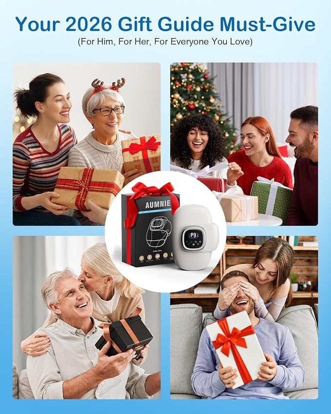 Hand Massager with Heat and Compression: 2026 Upgraded Cordless Full-Hand Wrist Fingers Massage for Arthritis Carpal Tunnel, Heat-Backed, 4000mAh Extended Battery, Birthday Gifts for Women Men