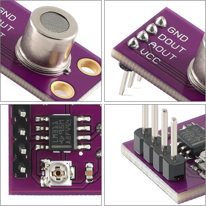 MS1100 Gas Sensor, VOCs Sensor for Air Quality, Carbon Dioxide Formaldehyde Monitoring TVOC CO2 Gas Sensor Module, Sensor Arduino I2C