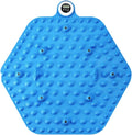 Acupressure Mat for Foot Massage, Foldable Yoga Mat for Living Room and Gym, Hexagon Blue Timer