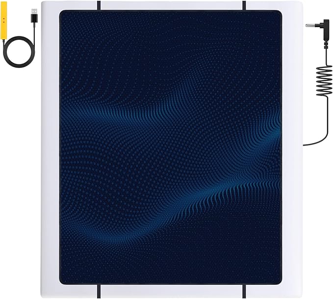 Grounding Mat for Bed,Grounding Pad for Sleeping, Improved Sleep, with grounding Test Pen and grounding Cord King Max(72.3 * 54.1 inch)