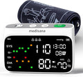 Medisana Blood Pressure Monitors for Home Use, Rechargeable Upper Arm Blood Pressure Monitor with Large LED Backlit Display, Adjustable Blood Pressure Cuff 9-17" with 2×110 Sets Memory(NO Bluetooth)