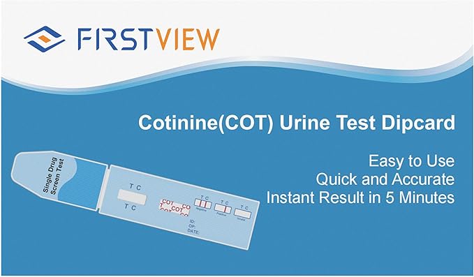 Nicotine Test Kit at Home - Highly Sensitive Nicotine Urine Test Strips for Home - Continine Tobacco Urine Test Strips Detection at 200 ng/mL - Rapid Nicotine Urine Test Kit - 15 Pack