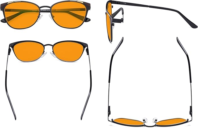 Eyekepper Blue Light Filter Glasses for Women- Butterfly Design Computer Eyegalsses with Transparent Blue Lens