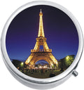 Eiffel Tower Night Paris Medicine Vitamin Pill Box