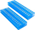 XL Twice-a-Day Monthly Pill Box Planner Set, 31 Day AM & PM Medication Organizer, 2 Vitamin Holders for One Month (XL - 31 Day AM/PM - Blue)
