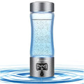 Hydrogen Water Bottle Generator with SPE/PEM Technology, Anlewo Portable H2 Water Ionizer Machine,5000PPB,6 Hours Hydrogen Retention for Family Friends Office Travel Sports Fitness (Grey)