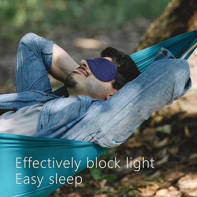 Silk Eye Mask for Men Women, Comfortable&Soft Sleep Mask with Adjustable Strap to Block Light, Ultimate Sleeping Aid/Blindfold,Super Smooth Eye Shade Cover