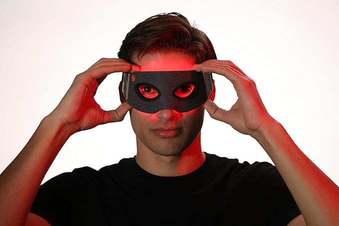 Red Light Eye Mask - Reduce Dark Circles & Wrinkles, Red Light Therapy for Under-Eye Treatment & Rejuvenation, Anti-Aging, Boost Collagen - Only 3 Minutes a Day