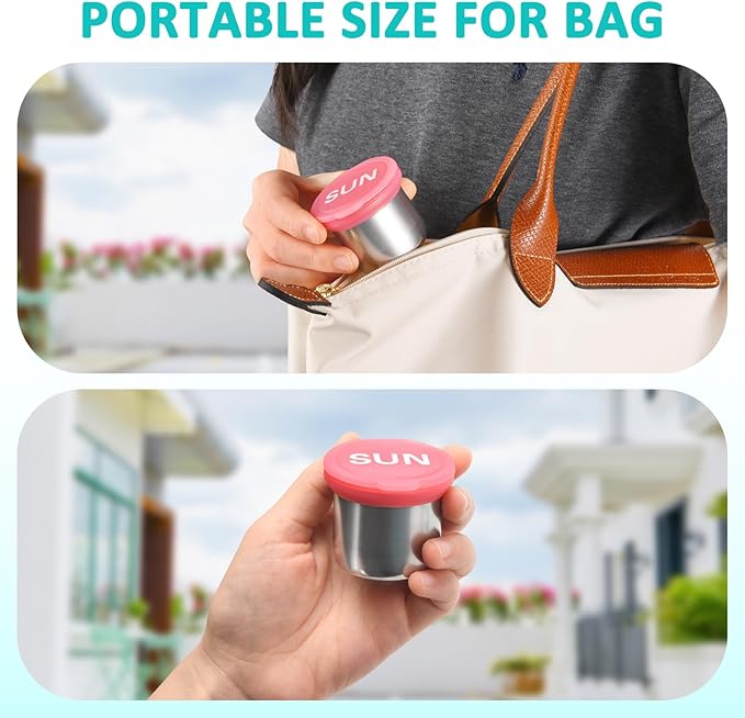 Weekly Metal Pill Case 7 Day, Stainless Steel Pill Box Organizer for Travel, Waterproof Medicine Container, Portable Daliy Pill Holder for Vitamins Fish Oils (Rainbow-7days)