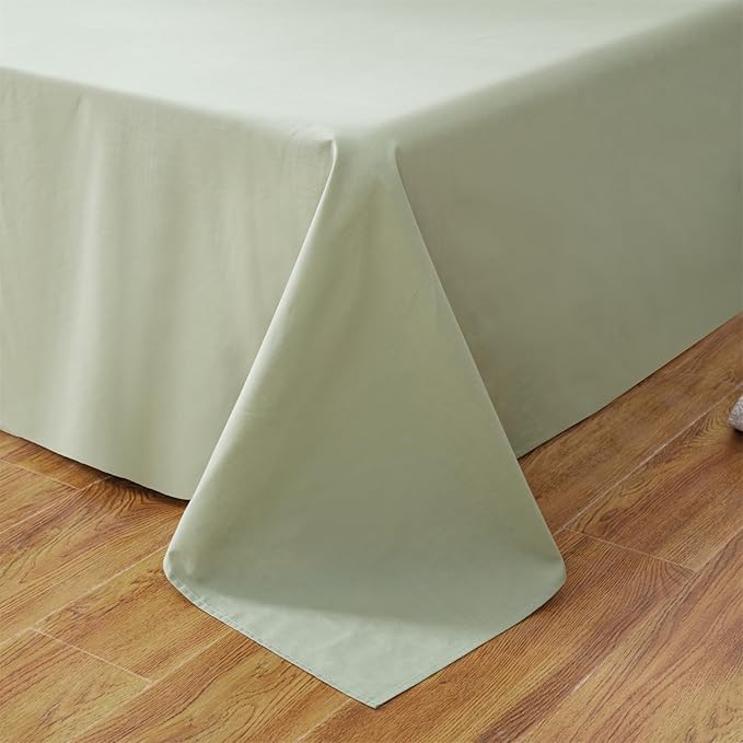 Grounding Sheets Full Size, Organic Cotton + Silver Yarn, Conductive Earthing Flat Sheets for Better Sleep