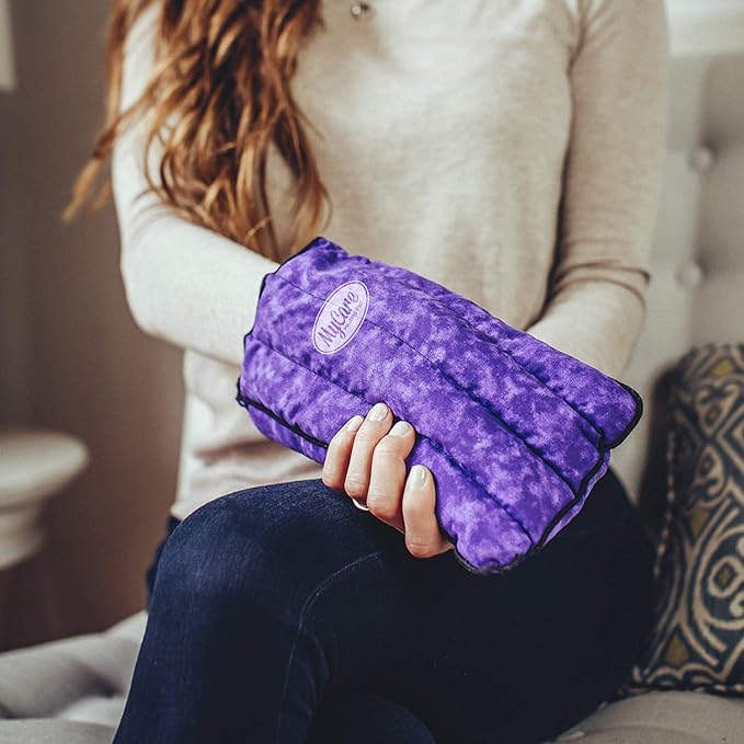 MyCare® Microwavable Heating Pad & Cold Therapy Glove - Moist Heat and Cooling Relief for Arthritis, Stiffness, Soreness, Trigger Finger - Natural Therapy Mitt for Small to Medium Hands
