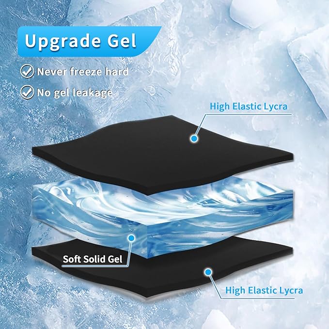 Wrist Ice Pack Wrap for Pain Relief Reusable Wrist Brace Cold Gel Gloves Hand Thumb Ice Packs for Injuries Surgery Recovery Hot Cold Compress Therapy for Carpal Tunnel Tendonitis Swelling Arthritis