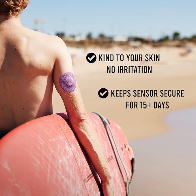 Not Just A Patch Air Libre 3 Plus Sensor Covers (20 Pack) - Thin, Strong and Light Adhesive Patches with Ultra-Hold 15+ Day Adhesion, Durable Freestyle Libre 3 Sensor Covers - Multicolor