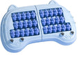 Foot Roller Massager for Plantar Fasciitis Relief, Large Size, Eases Foot Pain & Cold Feet, Enhances Circulation, Portable, Split into Two, Full-Body Washable (Blue)