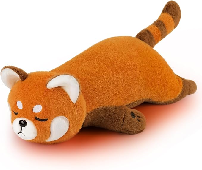 2lb Red Panda Stuffed Animals Microwavable Heating Pad-19'' Red Panda Heating Pads for Cramps &Period Pain Relief for Women,Heatable & Coolable Stuffed Animals Bedtime Birthday Gift for Women Kids