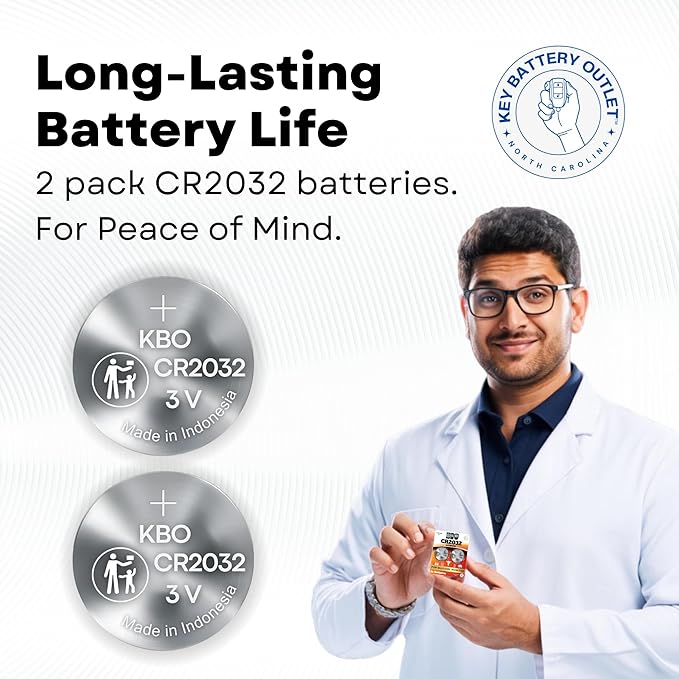 Glucose Monitor Battery Replacement Kit (2-Pack) CR2032 - Baterias para Glucometro - Compatible with Most Brands
