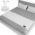 Grounding Sheets for King Size Bed, Grounding Bed Sheets with 10% Silver Fiber, Earth Connected Sheets for Better Sleep, Energy, White, 27"*76"