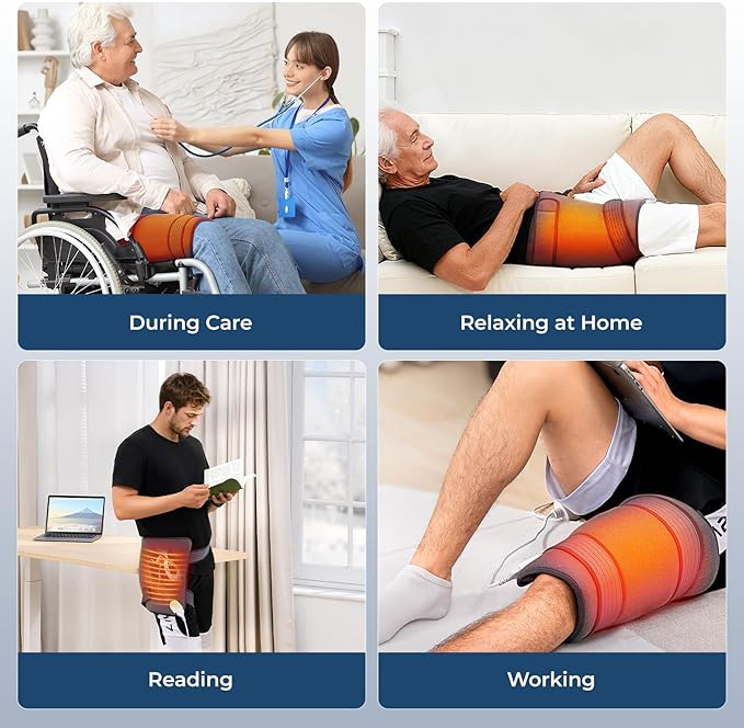 Hip Heating Pad for Hip Pain Relief, Heated Hip Brace for Sciatica Pain Relief, Hip Support Brace, Lower Back/Thigh/Buttock Electric Heat Pad Birthday Gifts for Mom Women Wife Men, 113℉-140℉ Adjust