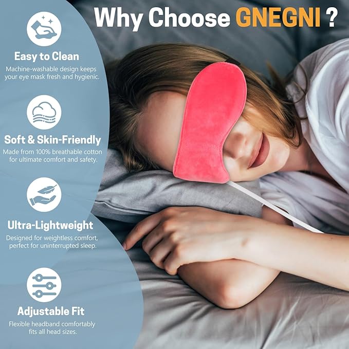 Heated Eye Mask, Graphene USB Warm Compress for Dry Eyes, Blepharitis, Stye and MGD Relief, 3 Temperature Levels with Washable Cover, Adjustable Strap