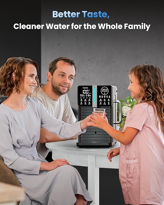 CRS-RS600-MRO All in One Filter Replacement for CrispTaste CRS-RS600 and BEATYL Countertop Reverse Osmosis System Tankless Reverse Osmosis Water Filter, Reduces PFAS TDS, Under Sink RO System