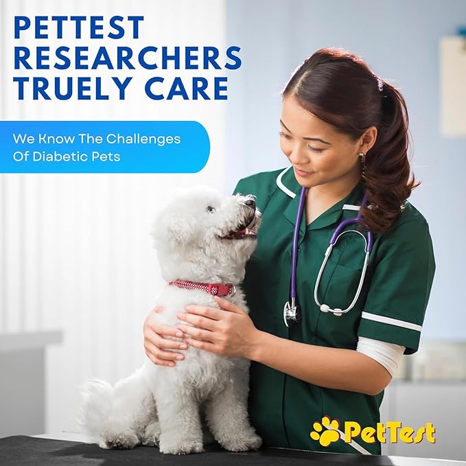 Pet Urine Test Strips Ketone Glucose Strips for Dogs and Cats Urinalysis (50 Strips) Monitoring and Avoid UTI by Advocate Pettest