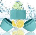 Ice Roller for Face and Eye Massager for Face, Eyes and Neck Naturally Conditioning and Skin Care,De-Puff Eye Bags,Reduce Migraine Pain,Reusable Massage Silicone Ice Mold (Green)