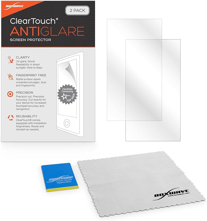 BoxWave Screen Protector Compatible with Skylight Calendar (15 inch) - ClearTouch Anti-Glare (2-Pack), Anti-Fingerprint Matte Film Skin