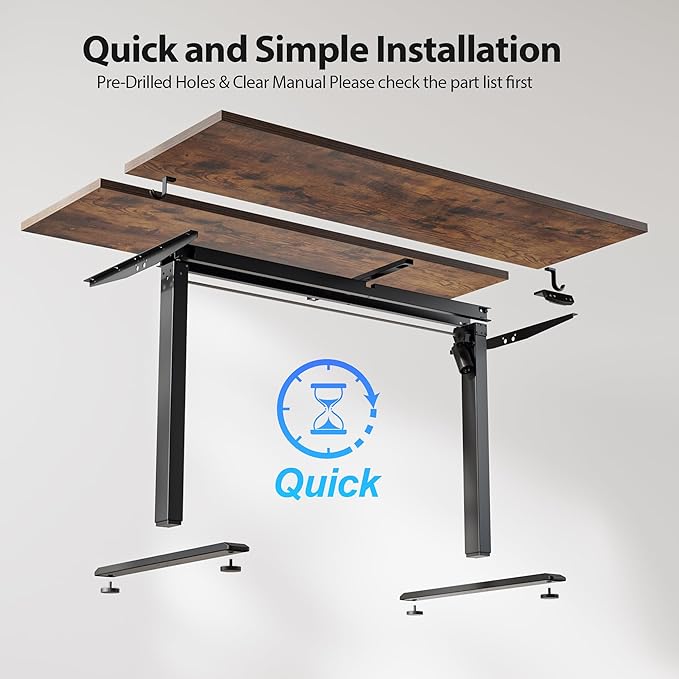 Agilestic Electric Standing Desk, 55 x 28 Inches Height Adjustable Desk, Sit Stand up for Work Office Home, Ergonomic Rising Computer Table with Memory Preset, Rustic Brown