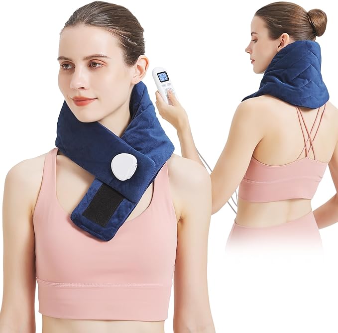 Heating Pad for Neck Pain Relief, Neck Heating Pad for Soreness Stiffness,Heated Wrap Warmer for Cervical Spondylosis,Auto Shut Off,86-158°F Temp Setting