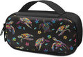 Sea Turtle Flowers Insulin Cooler Travel Case Medicine Organizer Diabetic Medication Bag for Insulin Pens and Other Diabetes Supplies with Handle, Insulation Liner