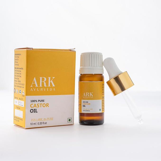 100% Pure Essential Oil | Premium Grade | Made in India (0.33 Fl Oz | 10 ML, Castor)