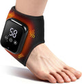 Ankle Heating Pad, Cordless Ankle Massager with Heat, Heated Wraps for Foot, 3 Heat & Vibration Settings, Auto Shut-Off, Gifts for Women Men