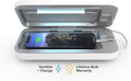PhoneSoap 3 UV Cell Phone Sanitizer & Dual Universal Cell Phone Charger Box | Patented & Clinically Proven 360-Degree UV-C Light Sanitizer | Disinfects and Charges All Phones (White)