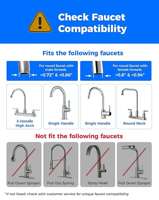 [Alkaline] Waterdrop Water Filter for Sink Faucet, Filter Life Reminder, 320 Gallon Tap Water Filter for Kitchen Sink, NSF Certified Reduces Chlorine, Faucet Mount Water Filtration System, 4 Filters