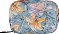 Sweet Lily Flower Oil Blue Travel Pill Organizer Case Box Container Weekly Portable Vitamin Medicine Holder Storage Bag with Zipper Removable